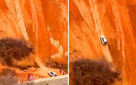 Ce Toyota Land Cruiser défie la gravité : l’ascension stupéfiante d’une falaise qui fascine le monde entier