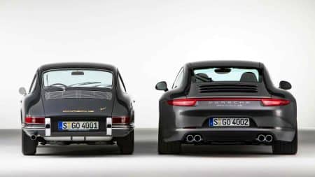 Découvrez l&rsquo;évolution fascinante de la Porsche 911 : 11 générations, des débuts modestes au bolide hybride moderne