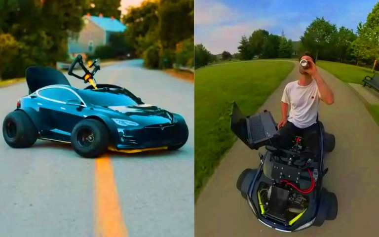 Il a codé sa propre Tesla : ce YouTuber transforme un simple go-kart en véhicule autonome après 48 000 tests