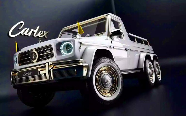 Cette G-Wagen à six roues, inspirée du Popemobile, redéfinit le luxe divin avec une touche de folie papale
