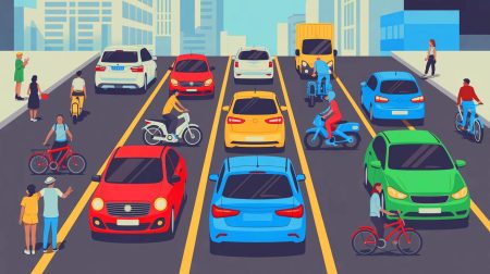 Illustration de la prime carburant 2025 et du soutien financier aux déplacements domicile-travail. Image réalisée par IA.