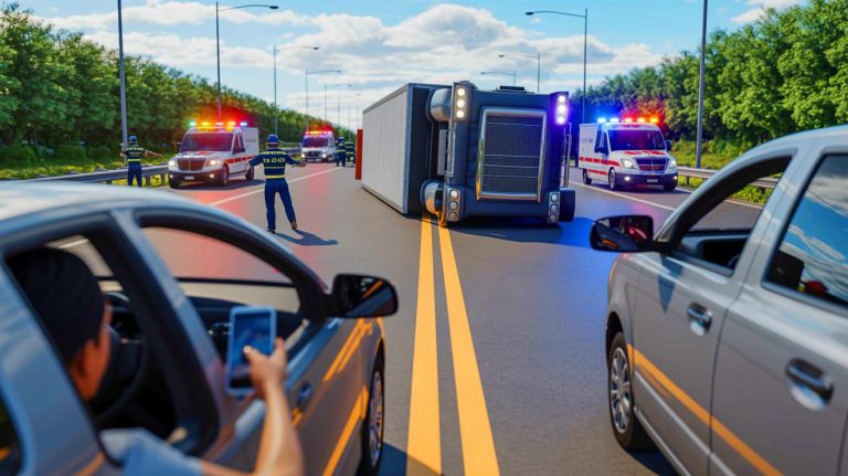 Des automobilistes pris en flagrant délit : 109 conducteurs sanctionnés pour avoir filmé un accident, des amendes qui créent l’émoi et la polémique sur les routes françaises