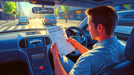 Illustration de la contestation d'une contravention pour excès de vitesse. Image réalisée par IA.
