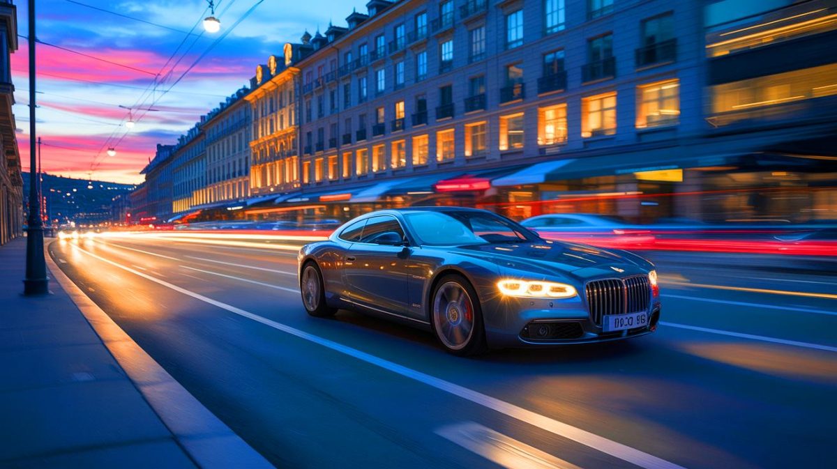 Illustration de l'amende record infligée à un millionnaire français pour excès de vitesse à Lausanne.